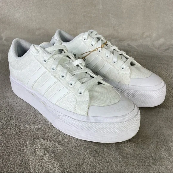 adidas | Shoes | Adidas Bravada 2 Platform Womens Sneakers Shoes Size 9  White Canvas New | Poshmark